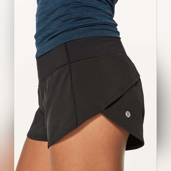 lululemon athletica Pants - Lululemon Speed Up Short *2.5" Black Running Shorts Women's Size 4 Style #W7AJBR